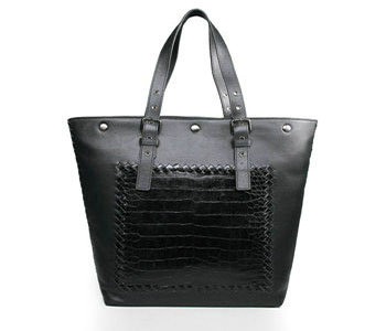 Bottega Veneta croco totebag 16032 black